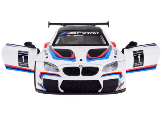 Metal car sports model BMW M6 GT3 scale 1:32 light sound ZA4613