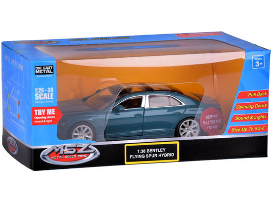 Metal model car BENTLEY FLYING SPUR HYBRID 1:38 interactive ZA5052