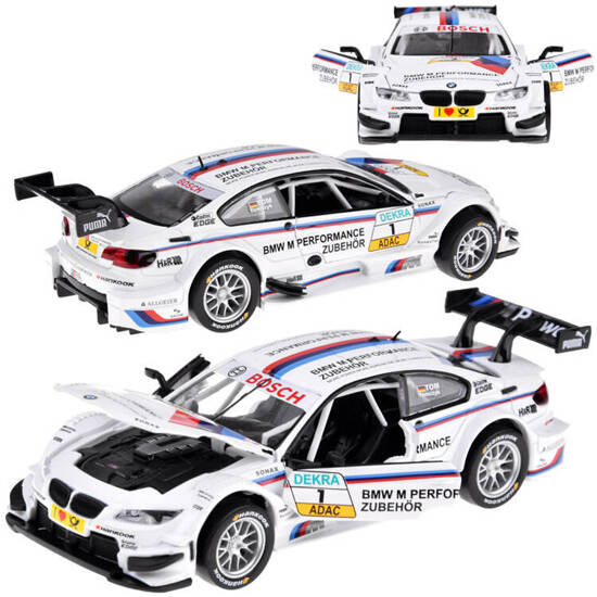 Metal sports car model BMW M3 DTM scale 1:32 sounds lights ZA4608