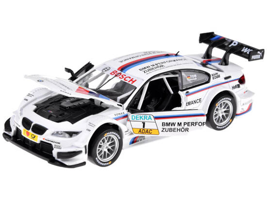 Metal sports car model BMW M3 DTM scale 1:32 sounds lights ZA4608