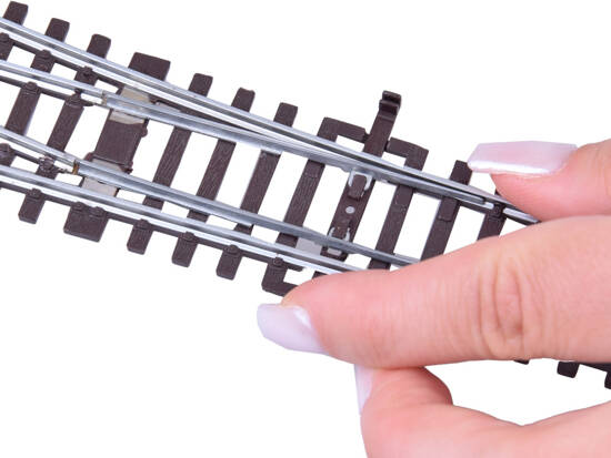 Metal tracks for the HO starter train, turns, siding, switch, 3m RC0644