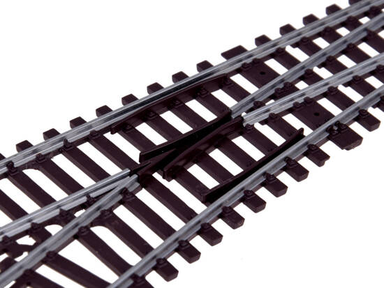 Metal tracks for the railway, switch points, turnouts, spacing 17mm H0 1:87 RC0649