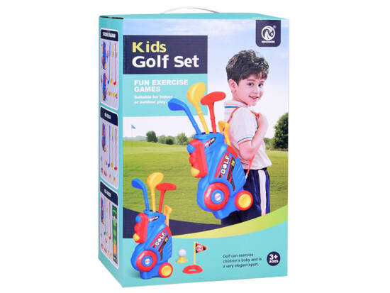 Mini Golf set clubs + balls + stand on wheels for children SP0804