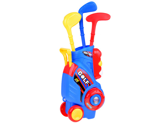 Mini Golf set clubs + balls + stand on wheels for children SP0804