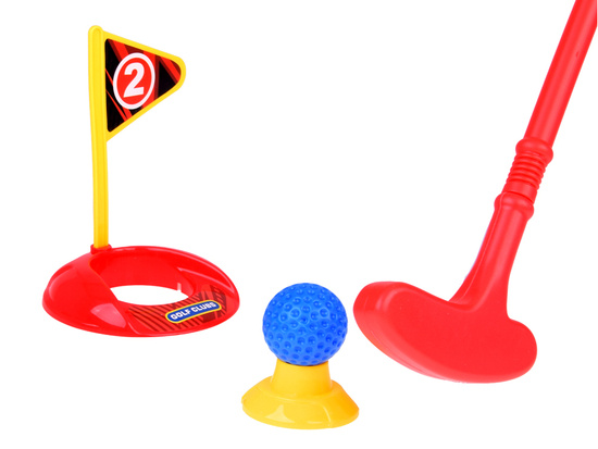 Mini Golf set clubs + balls + stand on wheels for children SP0804