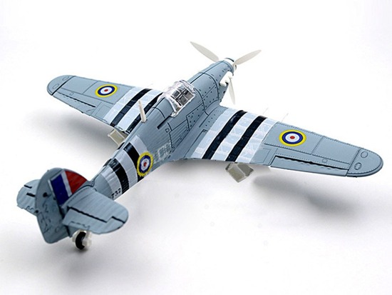 Model for folding Hawker Hurricane ZA2588 aircraft