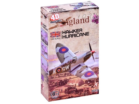 Model for folding Hawker Hurricane ZA2588 aircraft