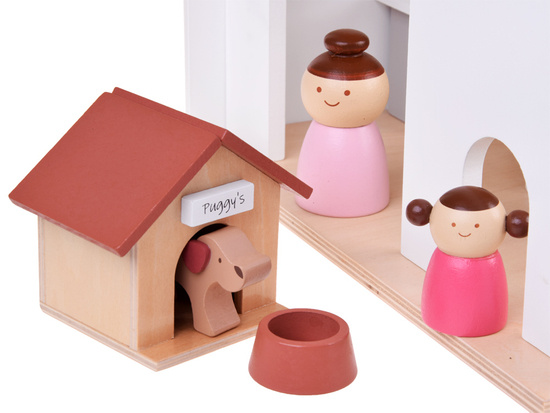 Modern Wooden Dollhouse in LOFT Style + dolls furniture ZA5073