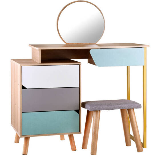 Modern stylish dressing table + mirror stool for girls ZA4828