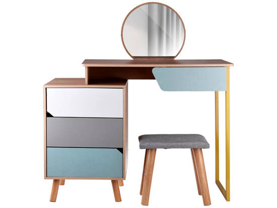 Modern stylish dressing table + mirror stool for girls ZA4828