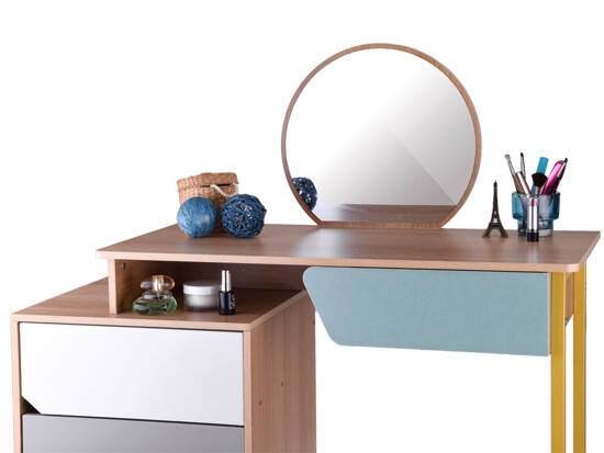 Modern stylish dressing table + mirror stool for girls ZA4828