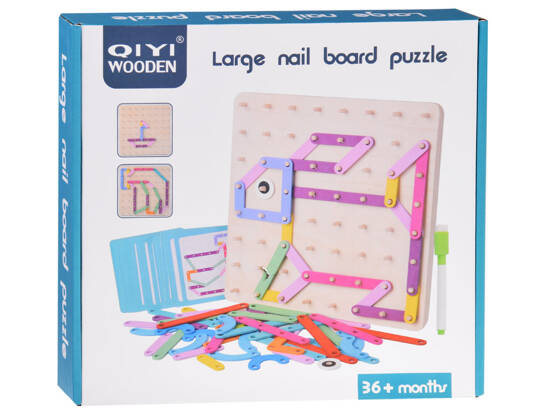 Montessori puzzle wooden colorful sticks ZA4686