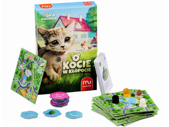 Muduko Family Board Game About a Cat in Trouble GR0724