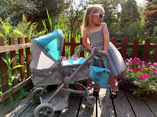 Multifunctional TROLLEY for a 4-in-1 doll ZA4543