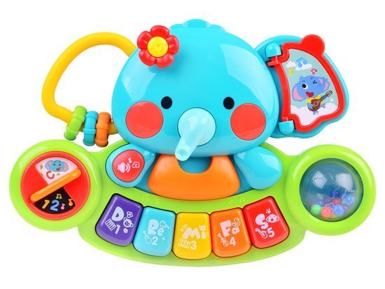 Musical piano elephant colorful toy ZA3008
