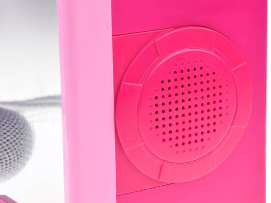 Musical speaker pink Boombox for children with microphone IN0166