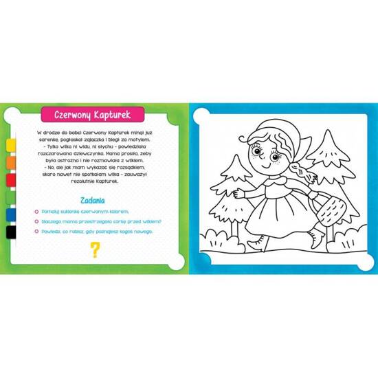 My coloring book In fairy tales Plus segmented crayon Quizzes for the youngest KS0865