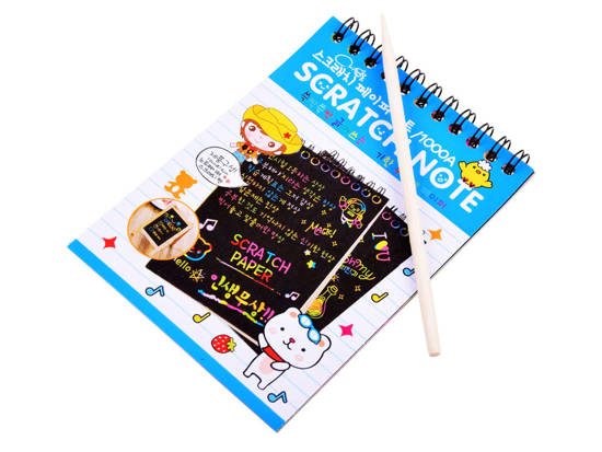 Notebook Rainbow scratch card with ZA3913 stylus