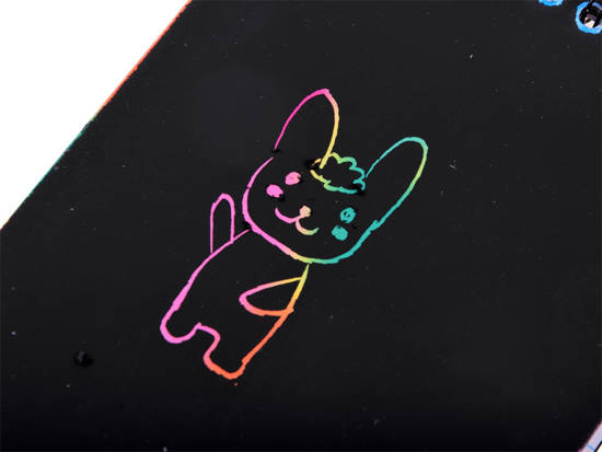 Notebook Rainbow scratch card with ZA3913 stylus