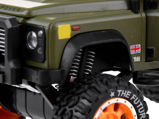 Off-road car, metal drive, sound, LED light, 1:24 ZA4795