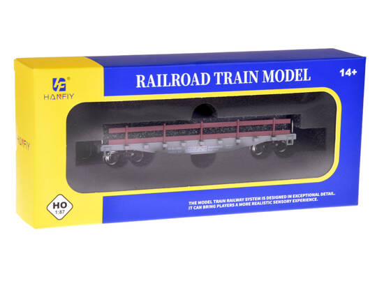 Open transport wagon for the railway model H0 1:87 RC0647