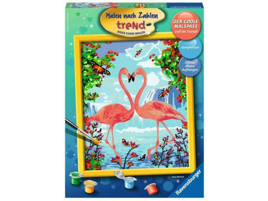 Paint a picture FLAMINGES in love Flamingo painting set ZA5131