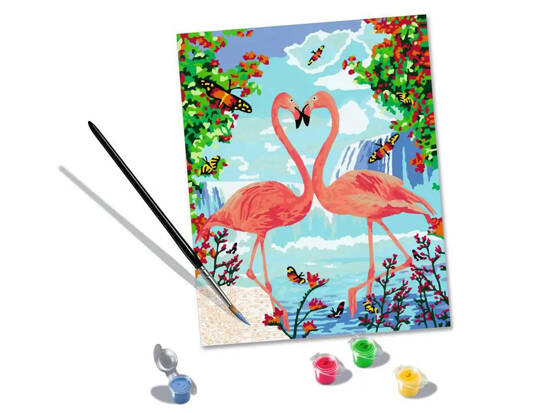 Paint a picture FLAMINGES in love Flamingo painting set ZA5131