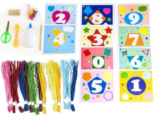 Paper art Numbers PICTURE Large creative set ZA2067