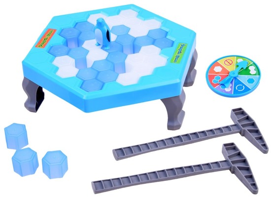 Penguin on the ice rink game Trap - Ice sheet Hit the ice cubes GR0348