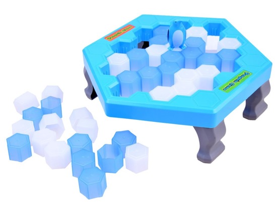 Penguin on the ice rink game Trap - Ice sheet Hit the ice cubes GR0348