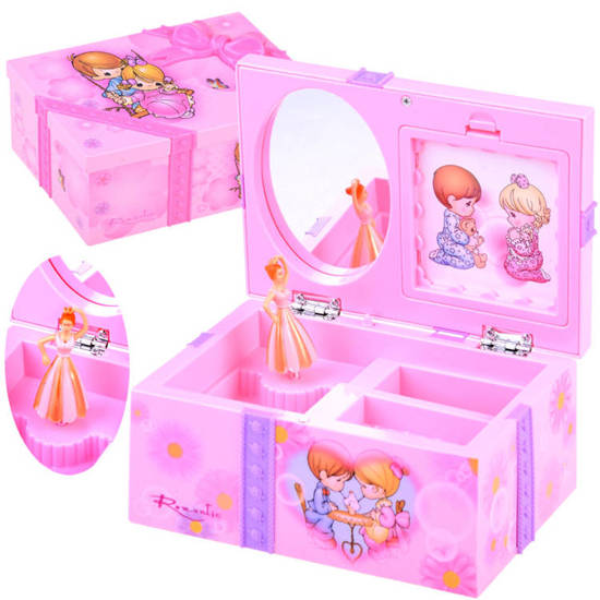 Pink jewelry box MUSIC BOX A little girl's TREASURE ZA1307