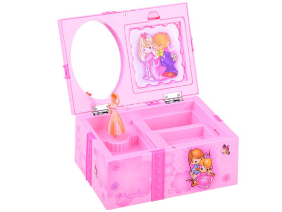 Pink jewelry box MUSIC BOX A little girl's TREASURE ZA1307