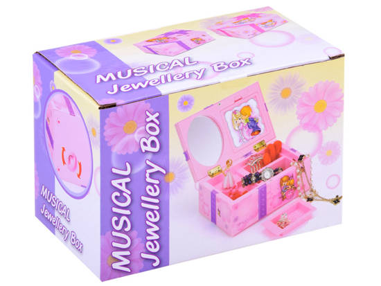 Pink jewelry box MUSIC BOX A little girl's TREASURE ZA1307