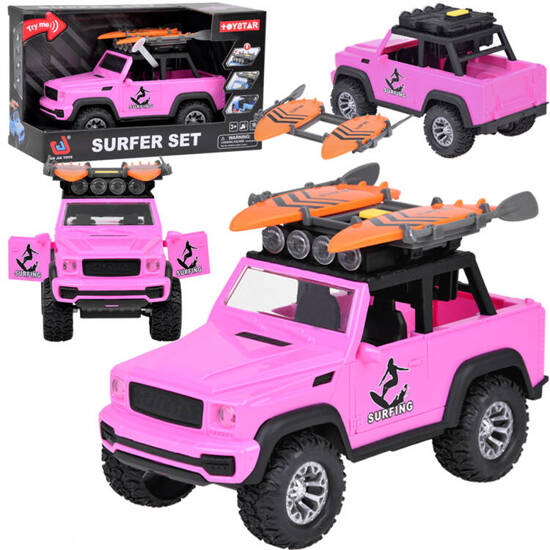 Pink off-road car crossover surfboards sounds lights ZA5223