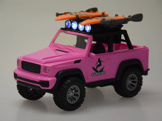 Pink off-road car crossover surfboards sounds lights ZA5223