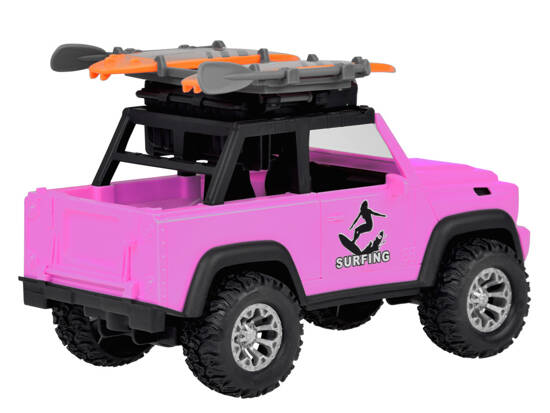 Pink off-road car crossover surfboards sounds lights ZA5223