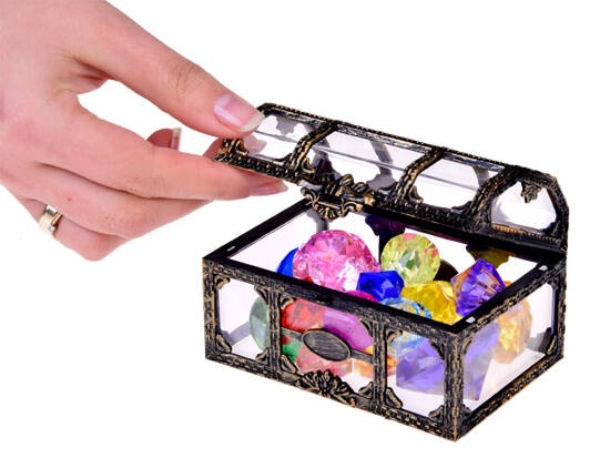 Pirate Chest with Colorful Crystals - Discover Underwater Treasure SP0782