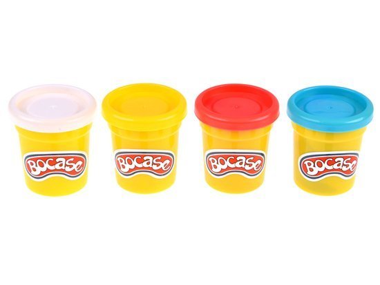 Plastic mass 4 colors in cups, stock ZA3185
