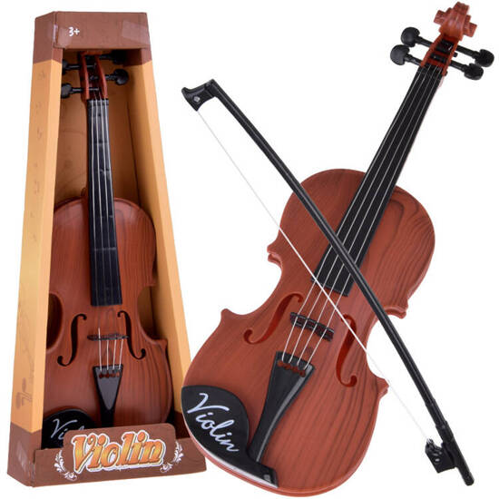 Plastic violin with bow toy for children 42 cm IN0174 CI