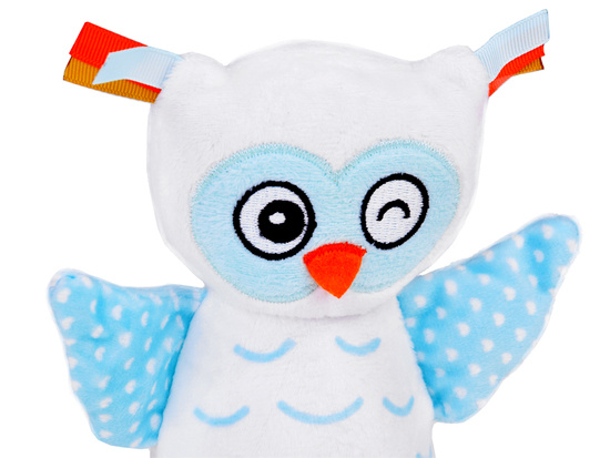 Plush Owl Color Changing Night Light + Music Box ZA5190