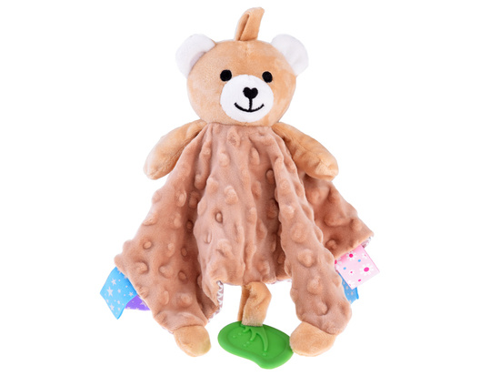 Plush cuddly teddy bear calming down tag ZA4744