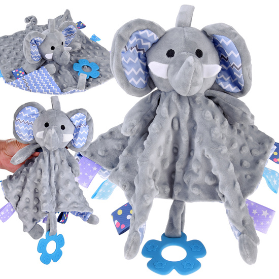 Plush cuddly toy Elephant calming tag ZA4746