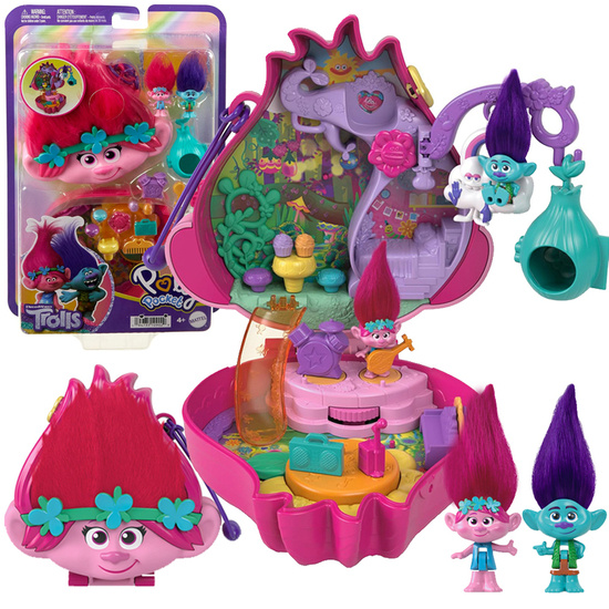 Polly Pocket Trolls Trolls Lockable House Poppy HKV39 ZA5528