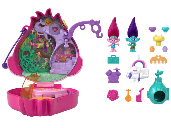 Polly Pocket Trolls Trolls Lockable House Poppy HKV39 ZA5528