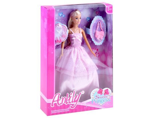 Princess doll in a ball gown with earrings ZA3481