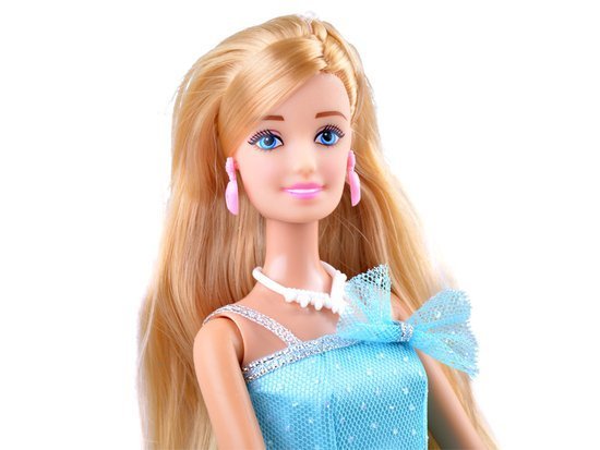 Princess doll in a ball gown with earrings ZA3481NI