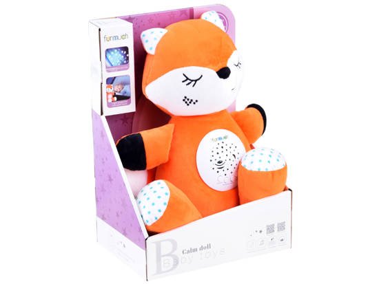 Projector Fox mascot, music box, melodies ZA3458