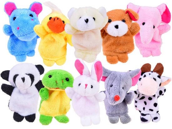 Puppets-puppets for the finger of the animal 10pcs ZA3675
