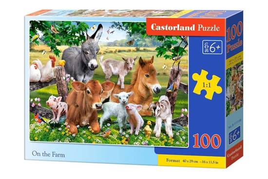 Puzzle 100 pieces On the Farm