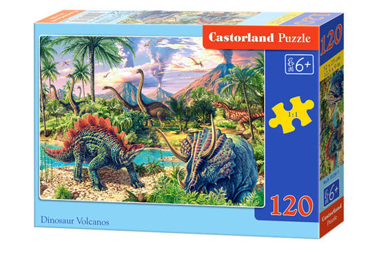 Puzzle 120 pcs. Dinosaur Volcanos